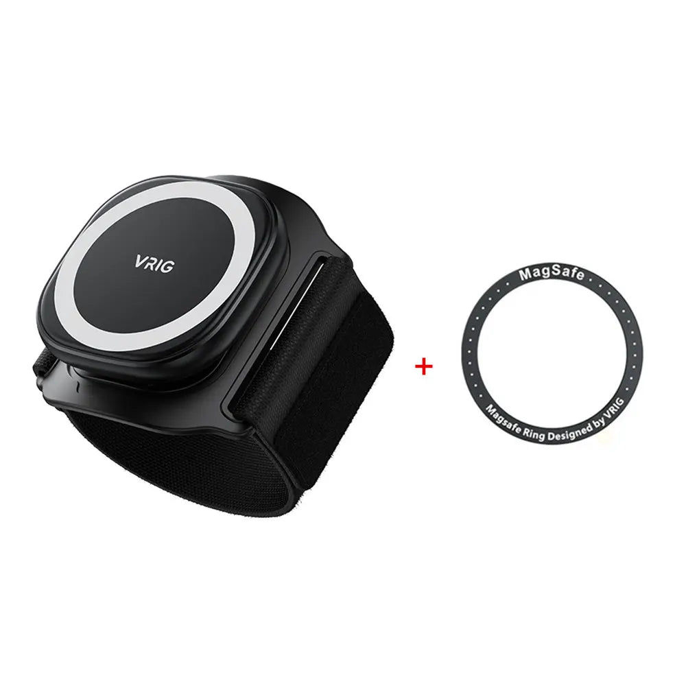 VRIG MagSafe Magnetic Phone Holder Wrist Strap Bracket Magnet Grip for iPhone 16 5 14 Android Running Cycling Running Gym Holder