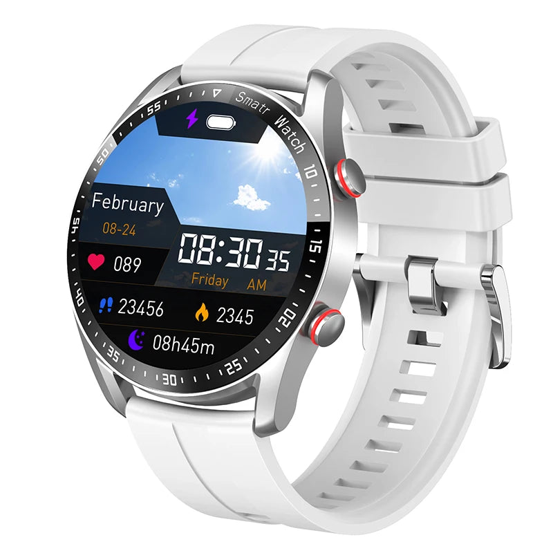 2025 New Voice Call Smart Watch Men GT Series 1.53 inch AMOLED Screen Sports Watch ECG+PPG Health Smartwatch For Android IOS
