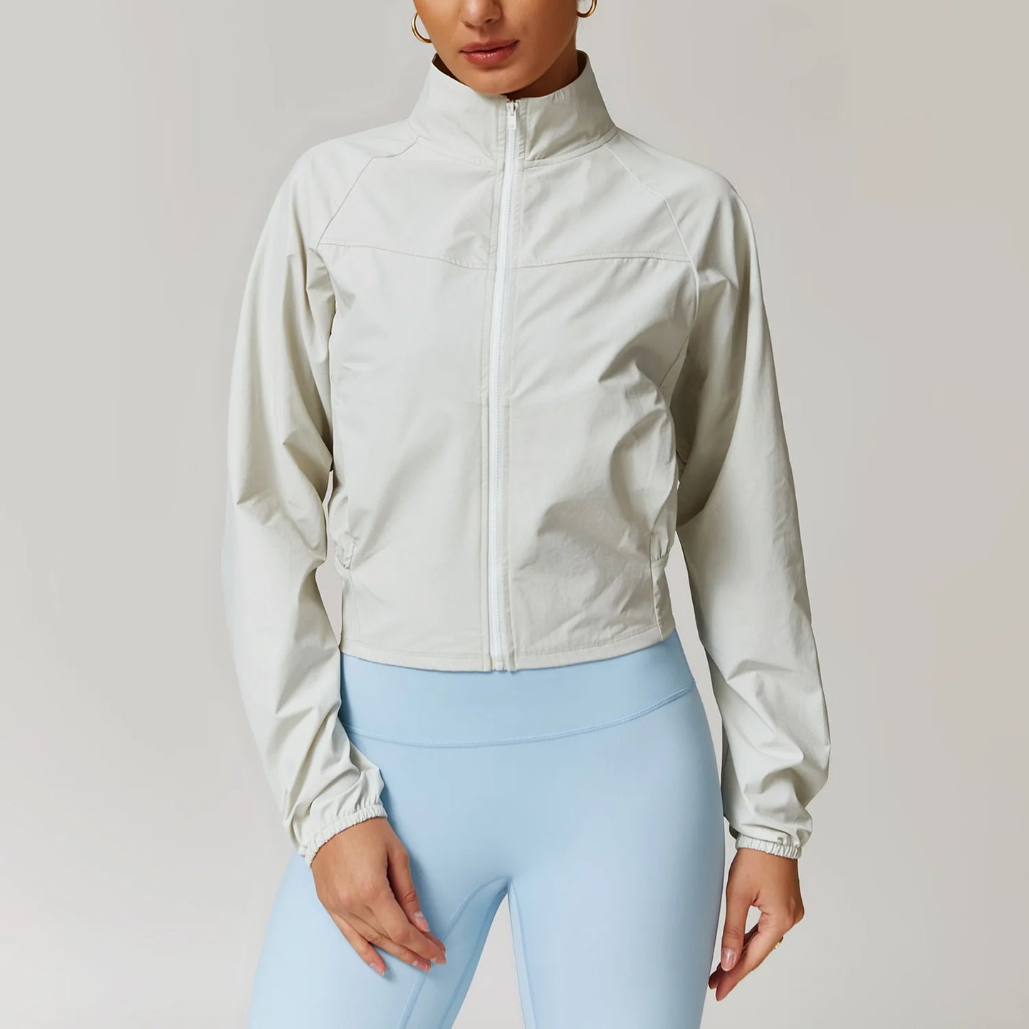 Women's Jacket Long Sleeved Outdoor Fitness Coat Yoga Crop Tops Gym Clothes Sports Tops Jacket Yoga Shirt Workout Sweatshirts