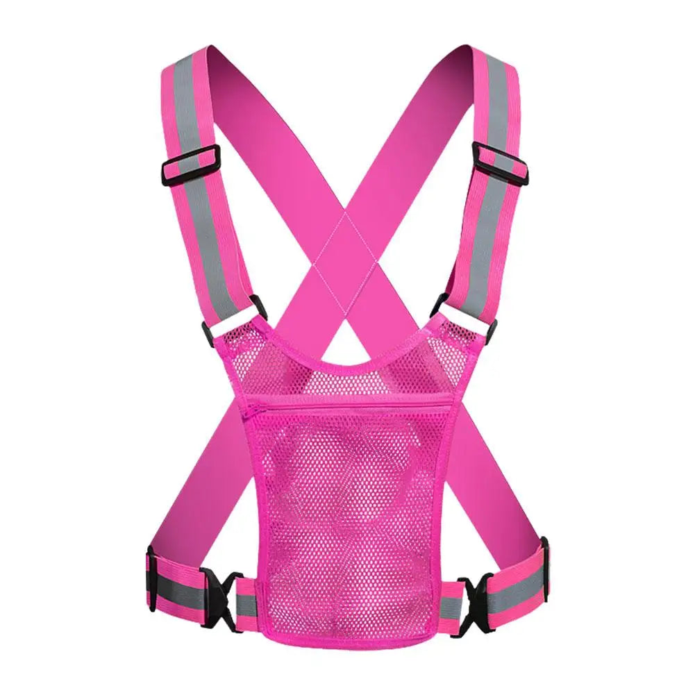 Cycling Reflective Vest High Visibility Safe Jacket For Night Riding Running Jogging Cycling Motorcycle Outdoor Sports Waistcoat