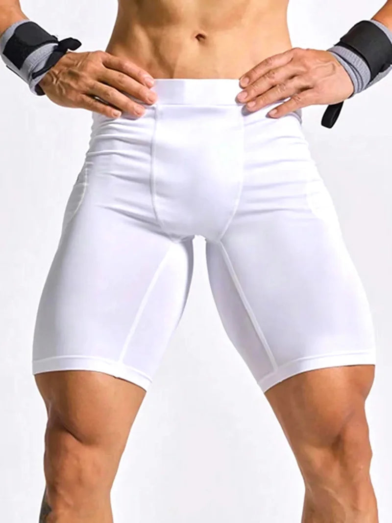 Men's Bodybuilding Shorts Gym Running Leggings Male Joggings Elastic Compressions Sweatpant Football Basketball Tights Trousers