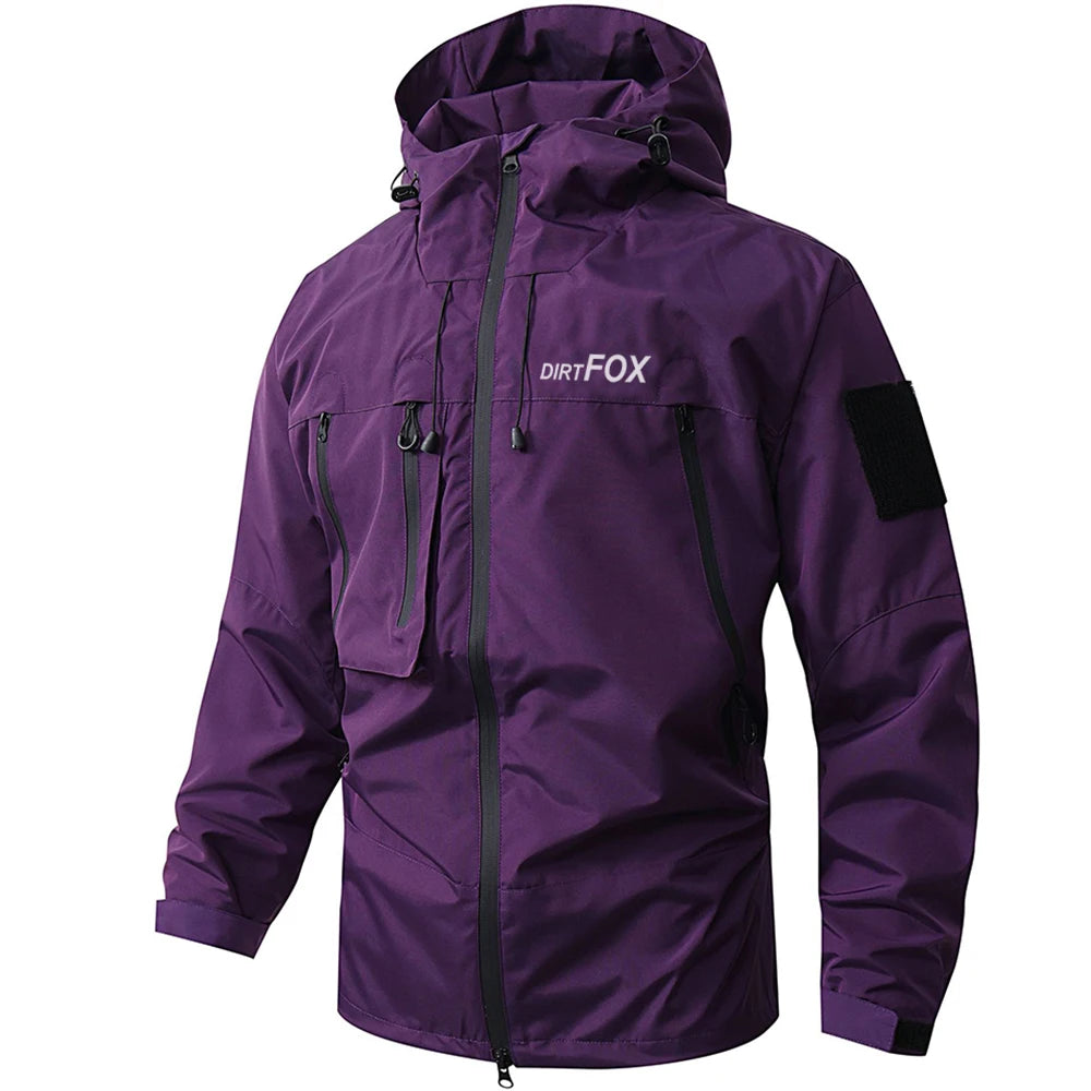 DIRTFOX Men Cycling Waterproof Jacket MTB Coat Motorcycle Mountain Bike Clothes Bicycle Windbreaker Cortavientos Ciclismo Hombre