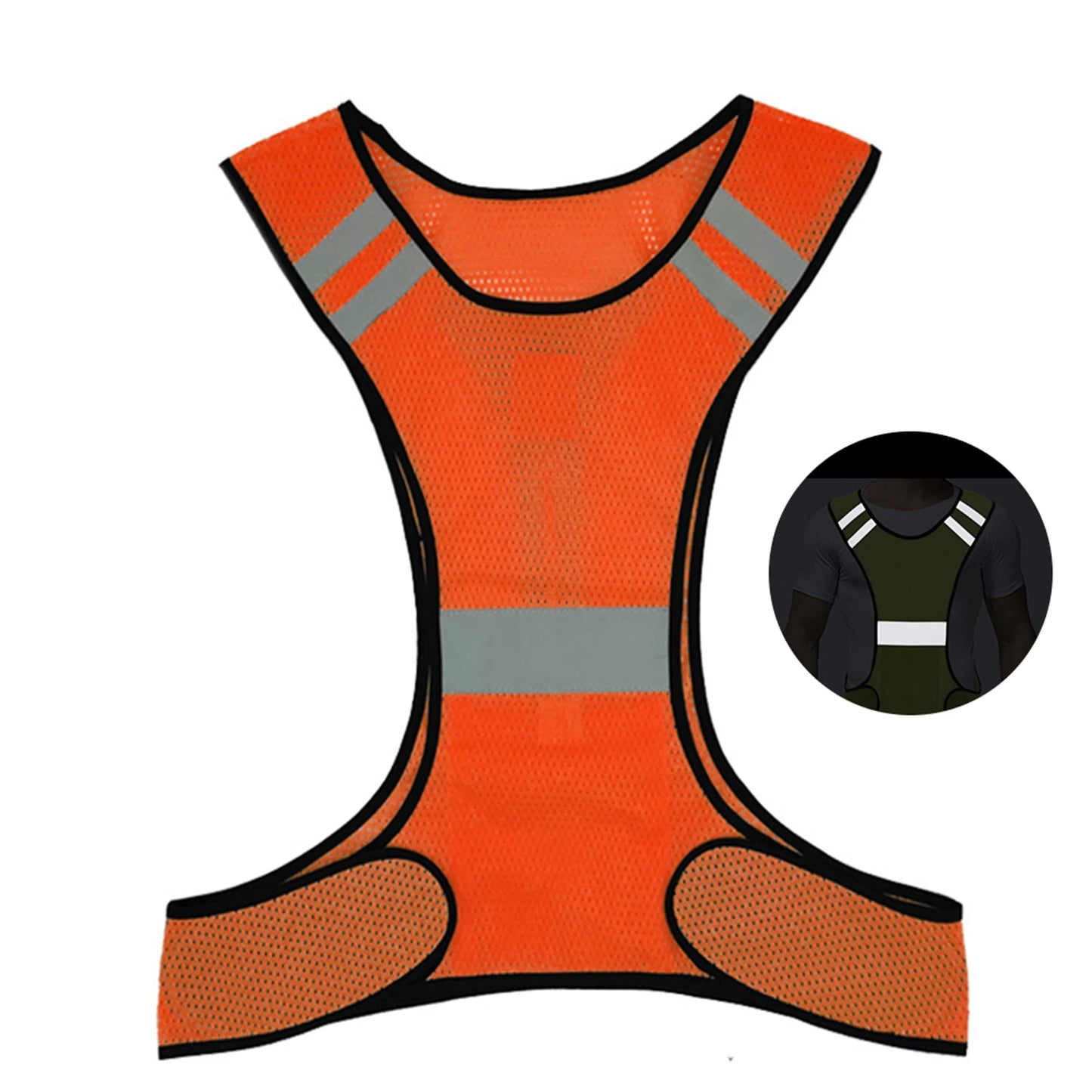 Cycling Reflective Vest High Visibility Safe Jacket for Night Riding Running Jogging Cycling Motorcycle Outdoor Sports Waistcoat