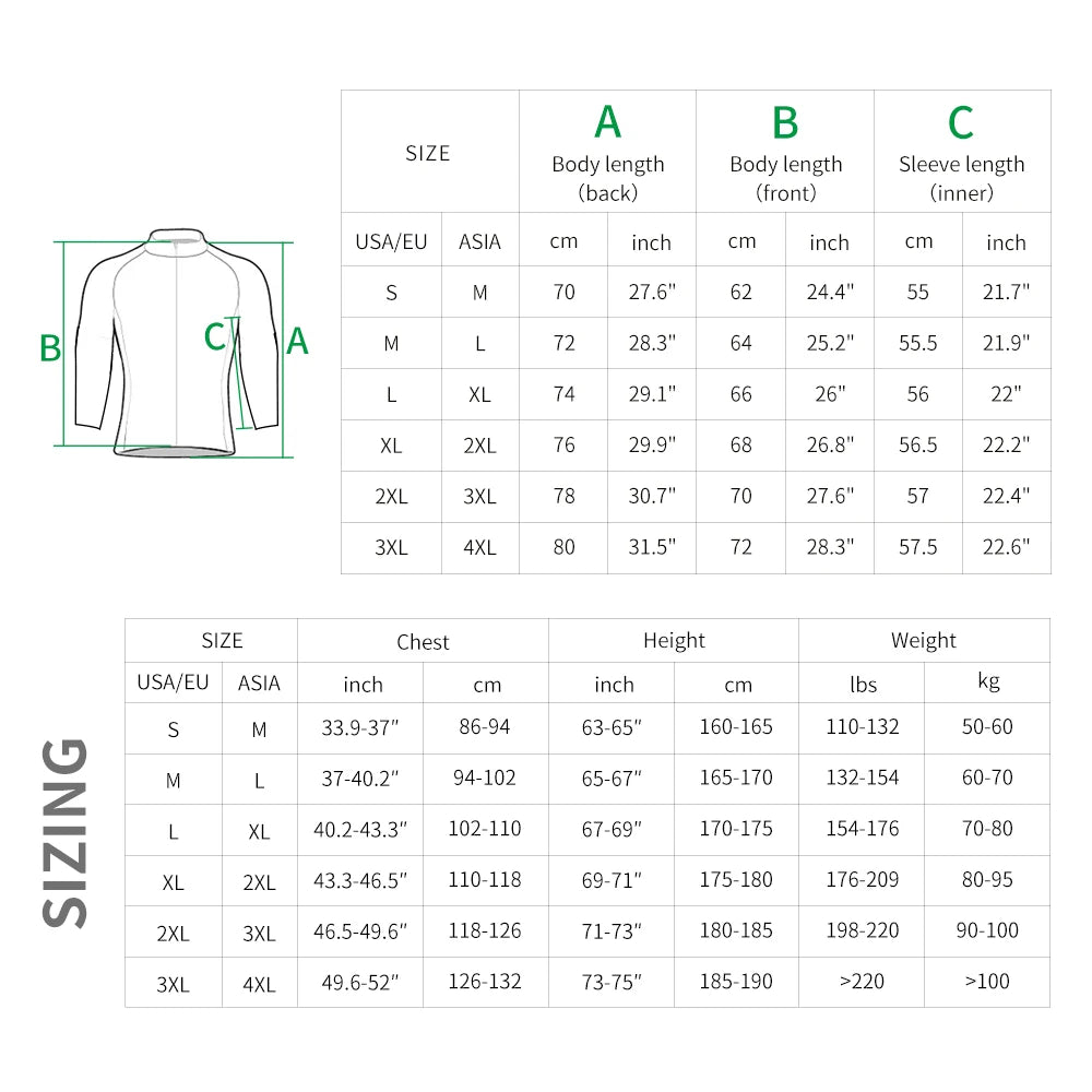 WOSAWE Men'sThermal Winter Cycling Jacket Fleece Lining Long Sleeve Jersey Windproof Running Riding Ciclismo Cycling Clothing