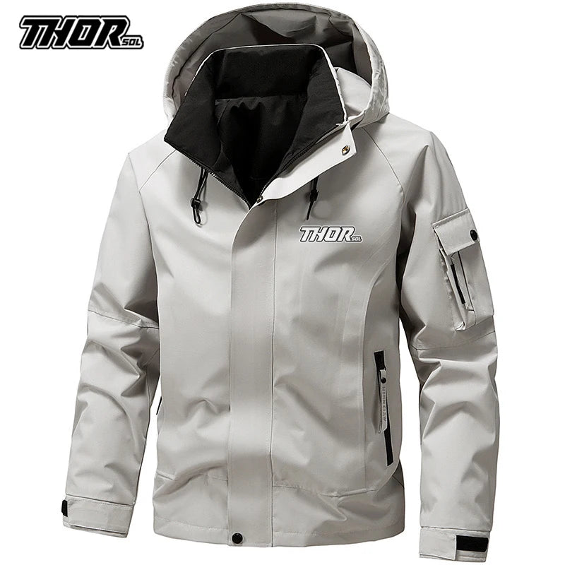 THORSOL Mountain Bike Cycling Jacket Spring Men's Casual Windbreaker MTB Bicycle Coat Motorcycle Clothing Ropa Mtb Enduro Hombre