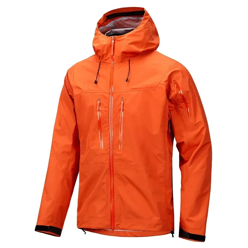 Jacket Men's Sports Casual Soft-shell Zipper Pocket Water Repellent Windbreaker New Autumn Functional Camping Hooded Raincoat