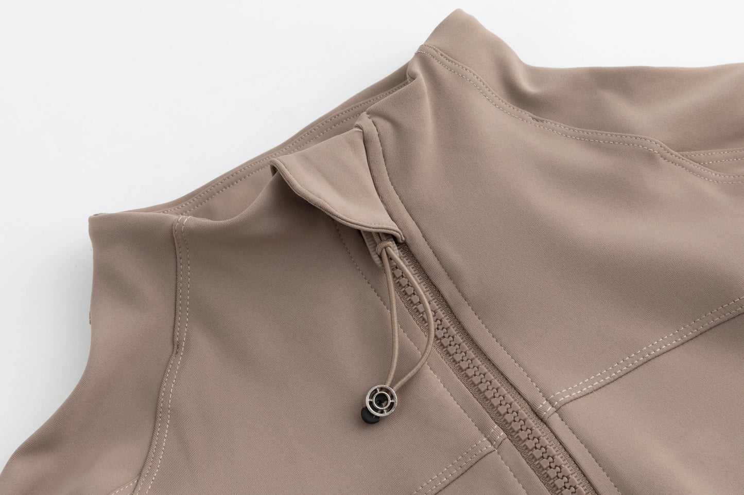 Gym Women's Full Zipper Yoga Top With Thumbholes Fitness Running Jacket Stretch Fit Long Sleeve Round Neck Top Sportswear