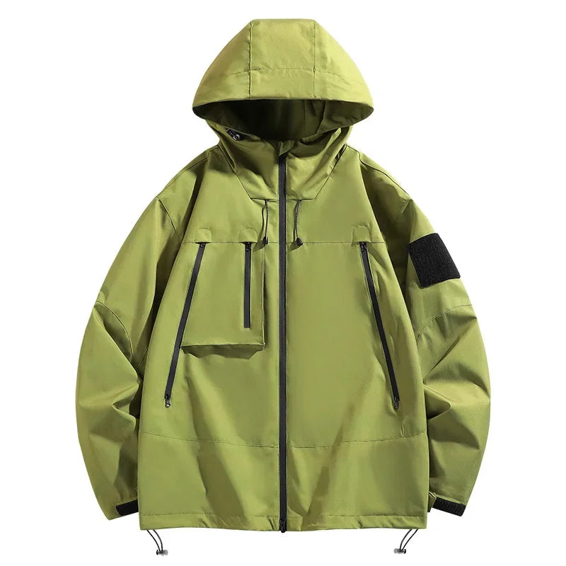 EU Size Korean Hiking Jackets Waterproof Coat Men Women Hooded Windbreaker Camping Fishing Cycling Fitness Camping Jackets