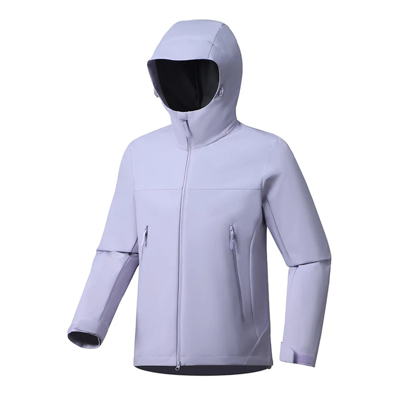 EUMERGX Men's Women's Waterproof Jacket Hiking Trekking Windbreaker Unisex Outdoor Sporty Rain Coat Windproof Climbing Clothes