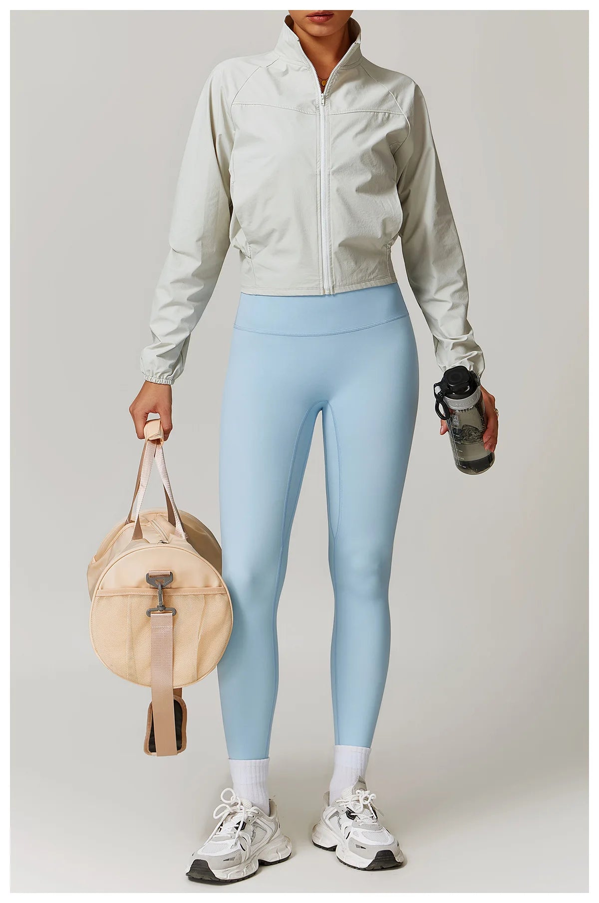 Women's Jacket Long Sleeved Outdoor Fitness Coat Yoga Crop Tops Gym Clothes Sports Tops Jacket Yoga Shirt Workout Sweatshirts