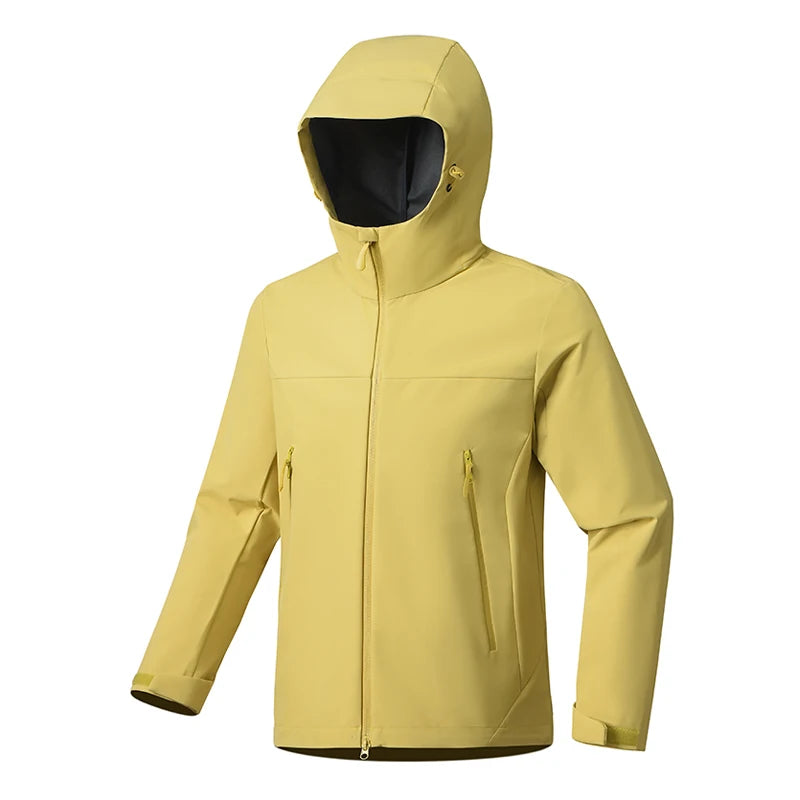 EUMERGX Men's Women's Waterproof Jacket Hiking Trekking Windbreaker Unisex Outdoor Sporty Rain Coat Windproof Climbing Clothes