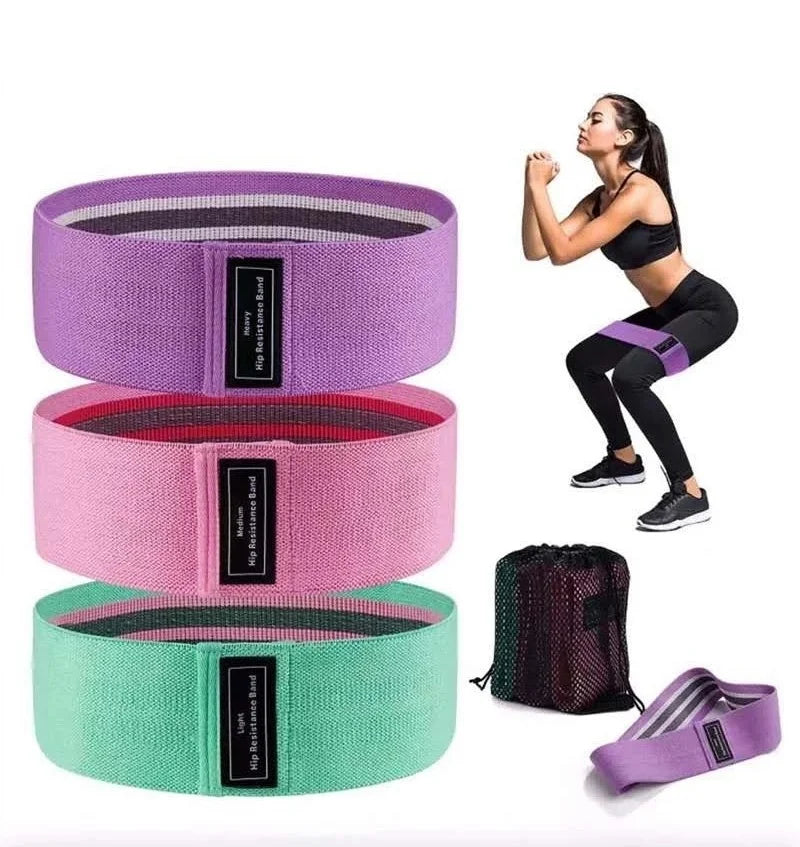Fitness Exercise Stretch Hip Resistance Bands Yoga Legs Butt Anti Slip Elastic Fitness Bodybulding Exercise Workout Equipment