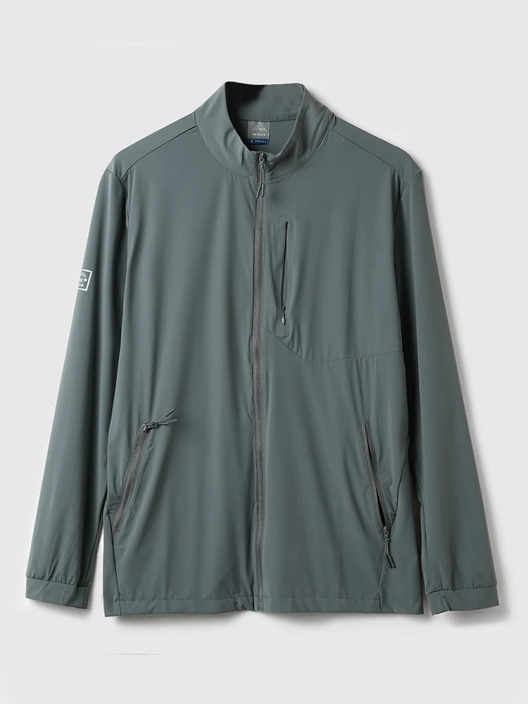 Summer UPF50+ Men's Jacket UV Protection Ice Silk Skin Coats Breathable Quick Dry Stretch Nylon Sunscreen Windbreaker Jackets