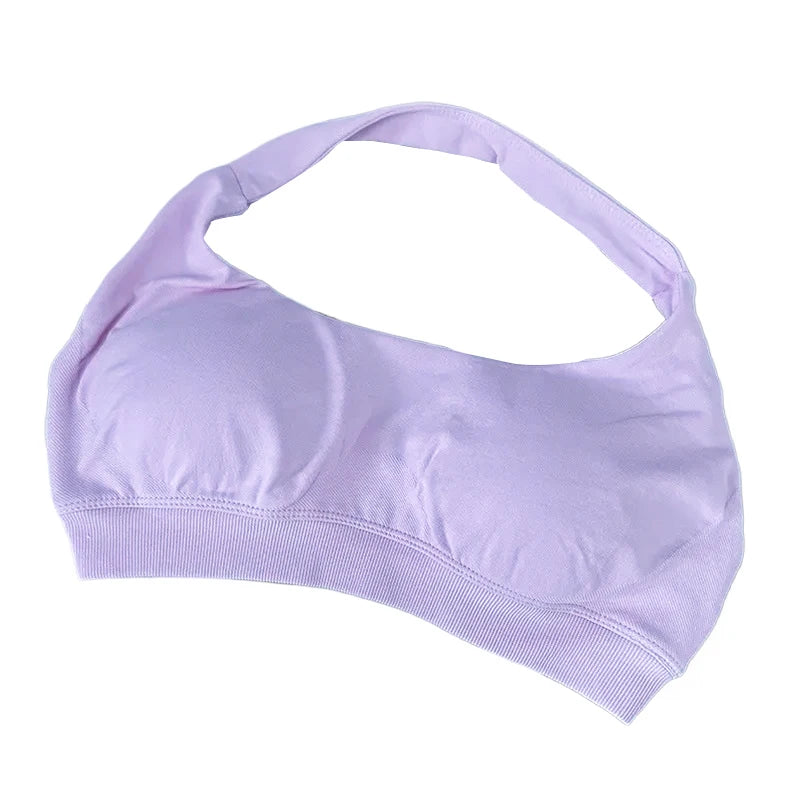 High Support Sports Bra Women Halter Seamless Yoga Bra Padded Backless Sports Bras Gym Crop Top Push Up Workout Yoga Tops Woman