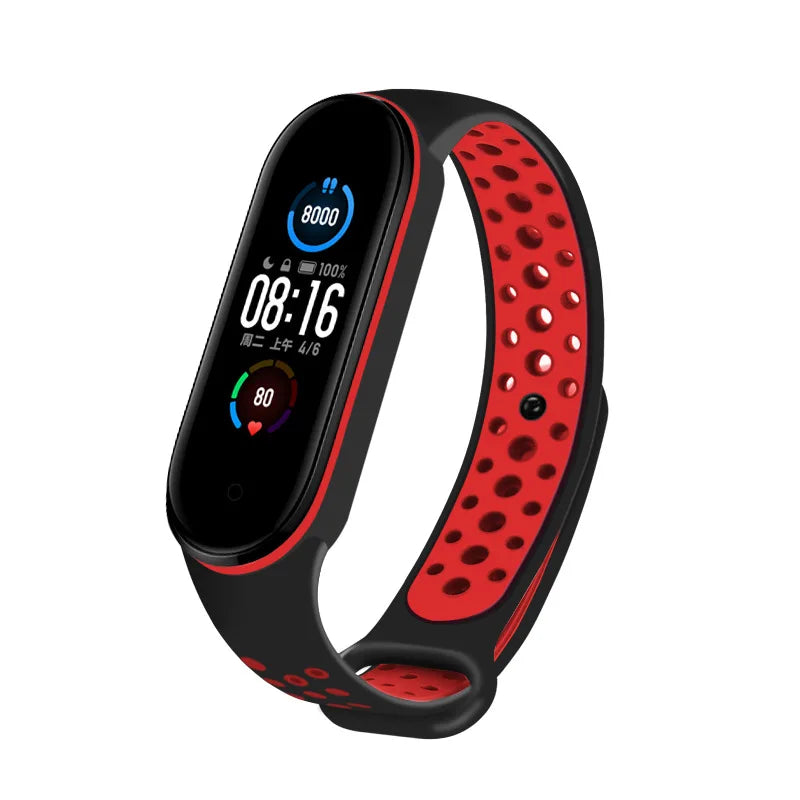 Breathable Strap For Xiaomi Mi Band 3 4 5 6 7 Smart Watch Wrist M3 M4 Bracelet For Xiaomi MiBand 7 6 5 Miband Strap Replacement