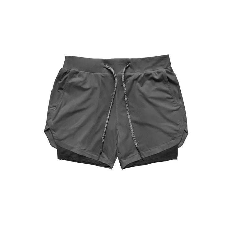Camo Running Shorts Men Gym Sports Shorts 2 In 1 Quick Dry Workout Training Gym Fitness Jogging Short Pants Summer Men Shorts