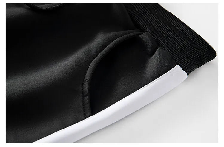 Striped Zip-Pocket Running Tracksuit