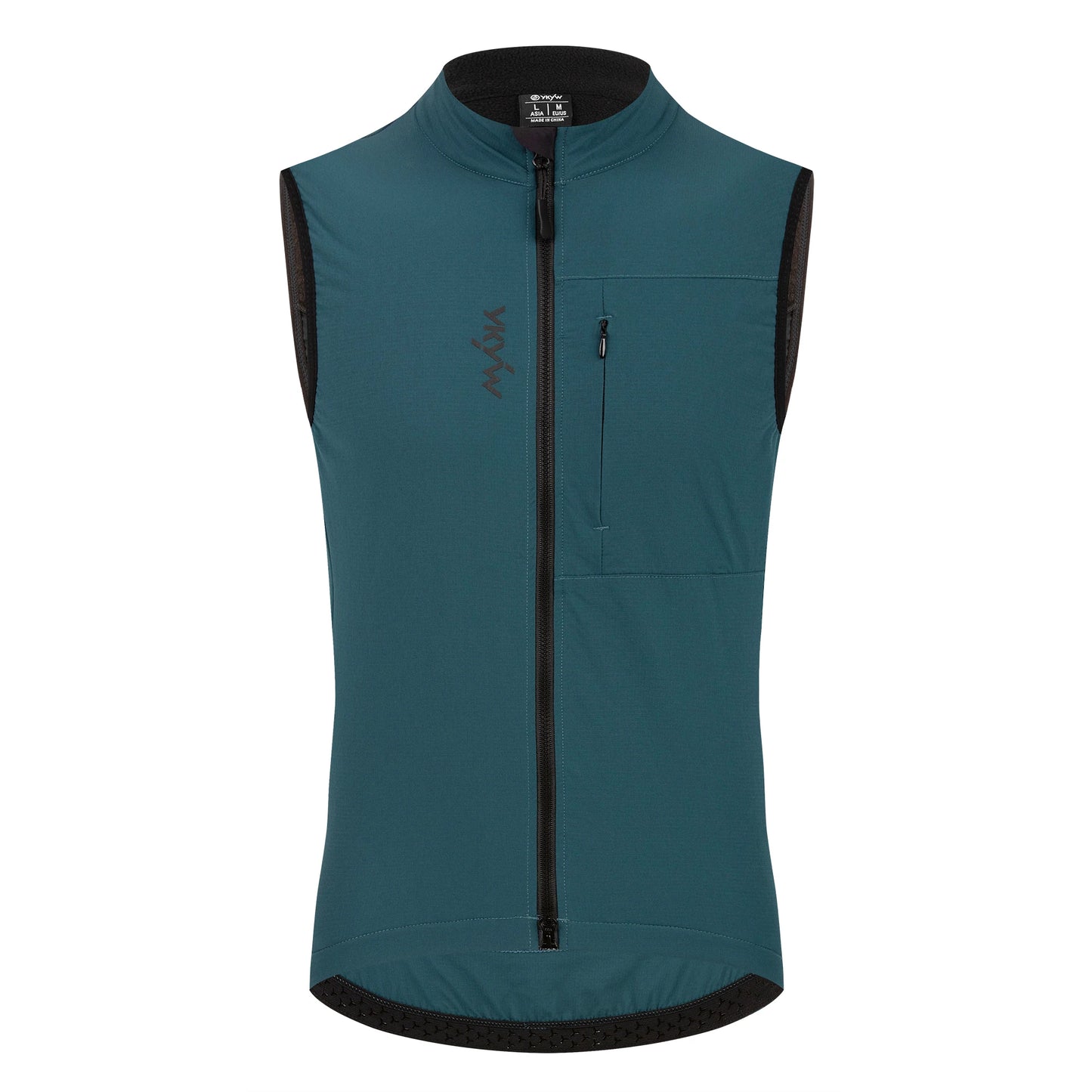 YKYWBIKE Men Cycling Gelit Thermal Fleece Bicycle Windbreaker Sleeveless Bike Vest Windproof Waterproof Cycling Windshield