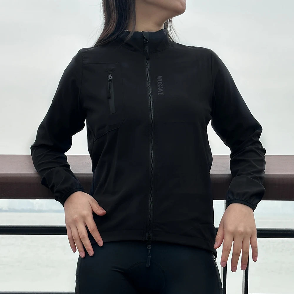WOSAWE Cycling Jacket Women Windbreaker Vest Sleeveless Jackets Mountain Bike MTB Clothes Bicycle Jacket Windproof Ciclismo