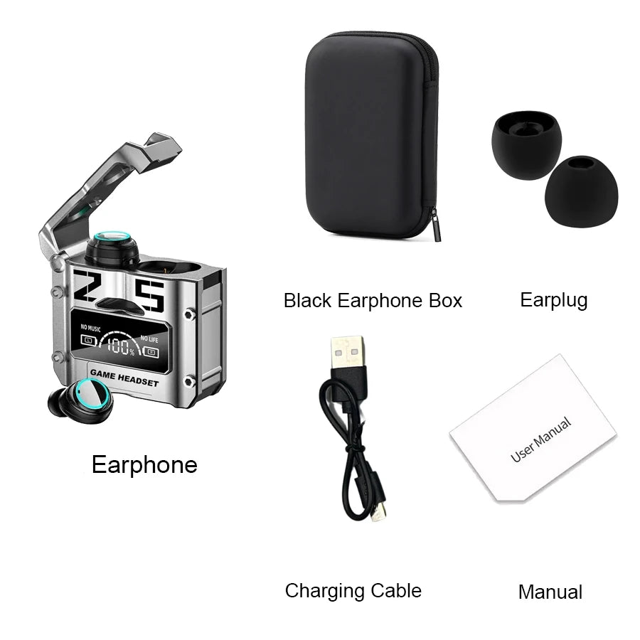 Original M25 TWS Wireless Headphones Earphones Bluetooth Touch Control Noise Reduction Stereo Earbuds Headsets for Smartphone