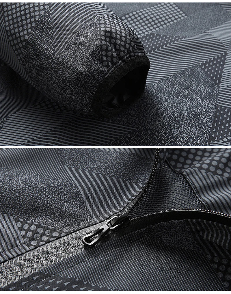 New Summer Men Hooded Jackets Anti-UV Hooded Trekking Jogging Long Sleeve Windbreaker Wear-resistant Mountain Coat Jacket Hombre