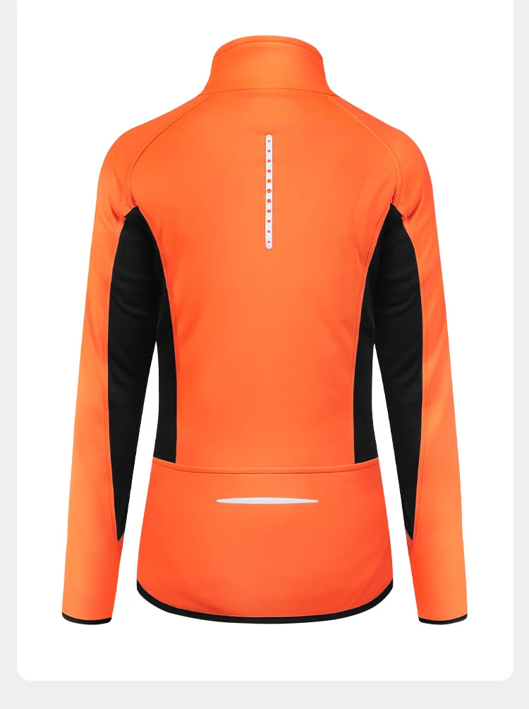 INBIKE Winter Women Cycling Jackets Thermal Fleece Biking Clothes Bicycle Road Bike Windbreaker MTB Reflective Jacket  for Women