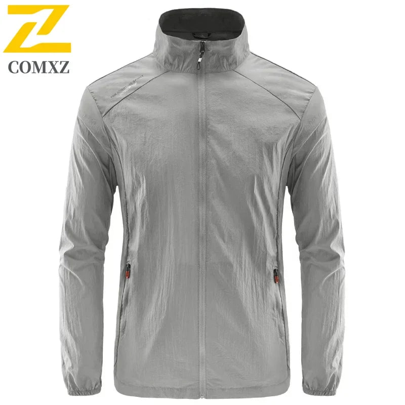 Men's Summer Skin Quick Dry Hiking Jacket Waterproof Sun UV Protection Coats Men Outdoor Sports Fishing Camping Running Jacket
