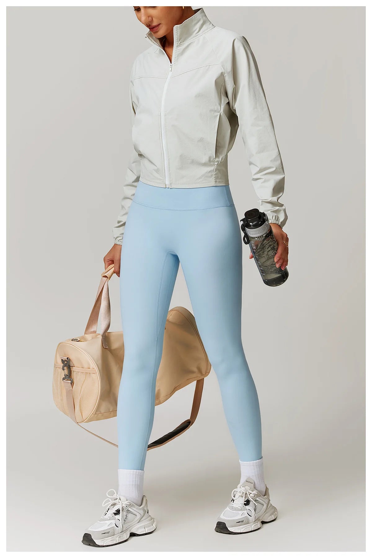 Women's Jacket Long Sleeved Outdoor Fitness Coat Yoga Crop Tops Gym Clothes Sports Tops Jacket Yoga Shirt Workout Sweatshirts