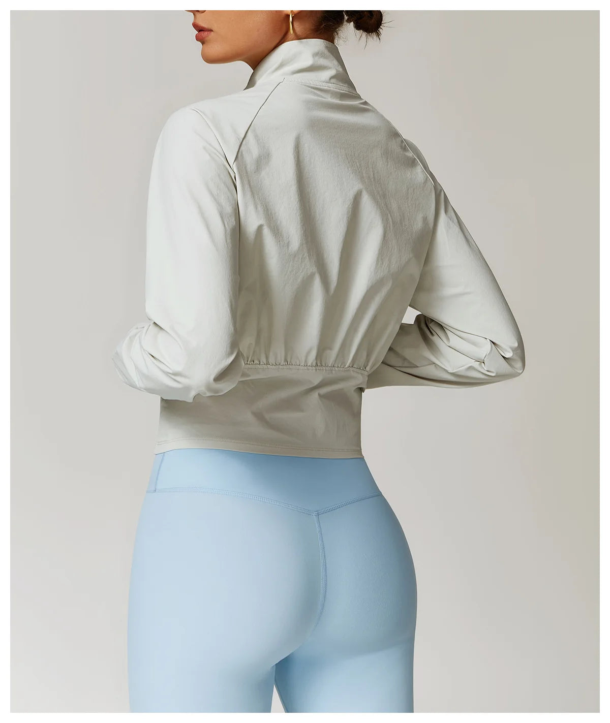 Women's Jacket Long Sleeved Outdoor Fitness Coat Yoga Crop Tops Gym Clothes Sports Tops Jacket Yoga Shirt Workout Sweatshirts