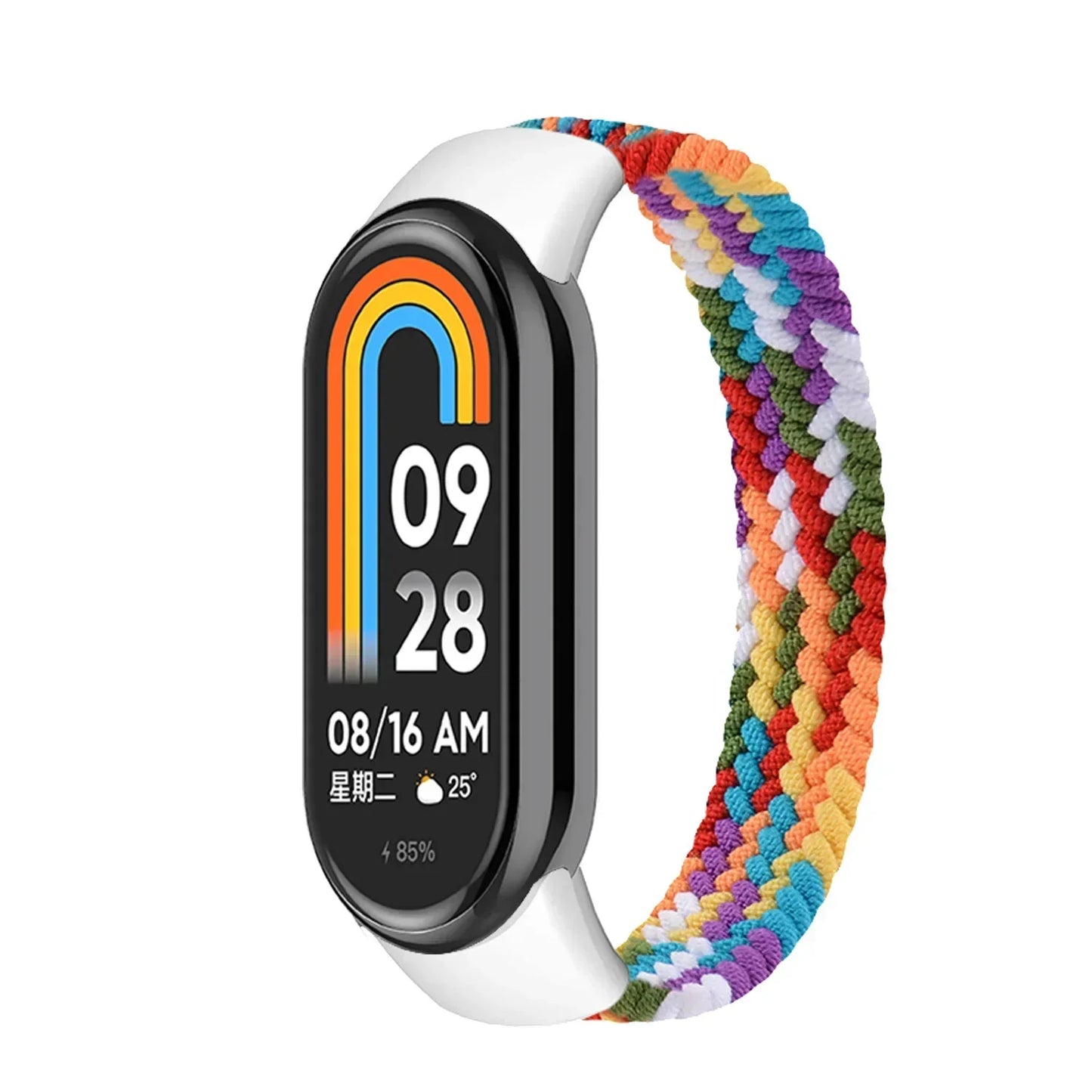 Nylon Braided Solo Loop for xiaomi Mi band 9 8 Strap Watchband NFC Watch Bracelet smart Miband belt correa on Mi band 7 6 5 4 8