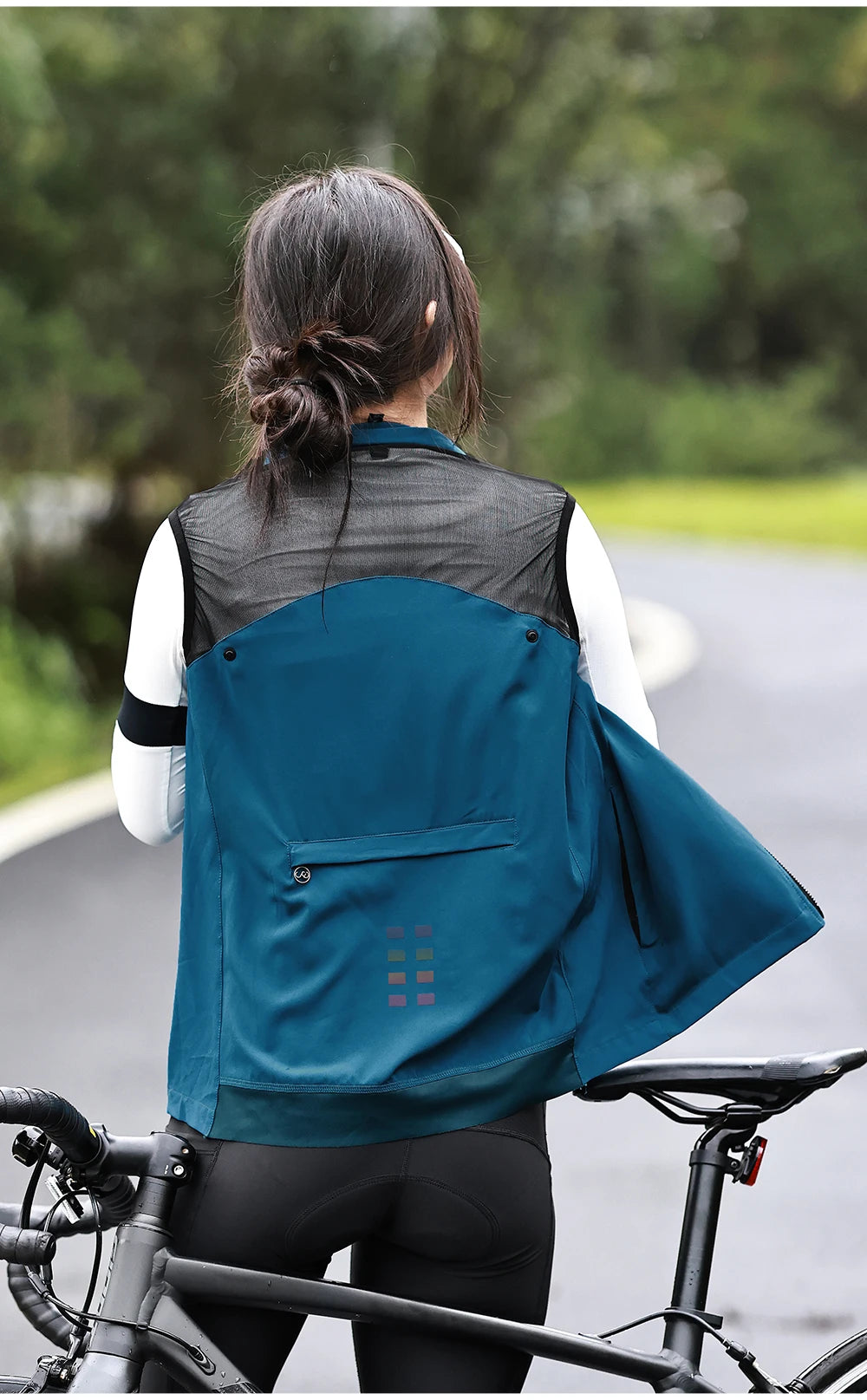 WOSAWE Windproof Waterproof Ultralight Cycling Jacket MTB Bicycle Long Sleeve Windbreaker Detachable Sleeveless Bike Coat