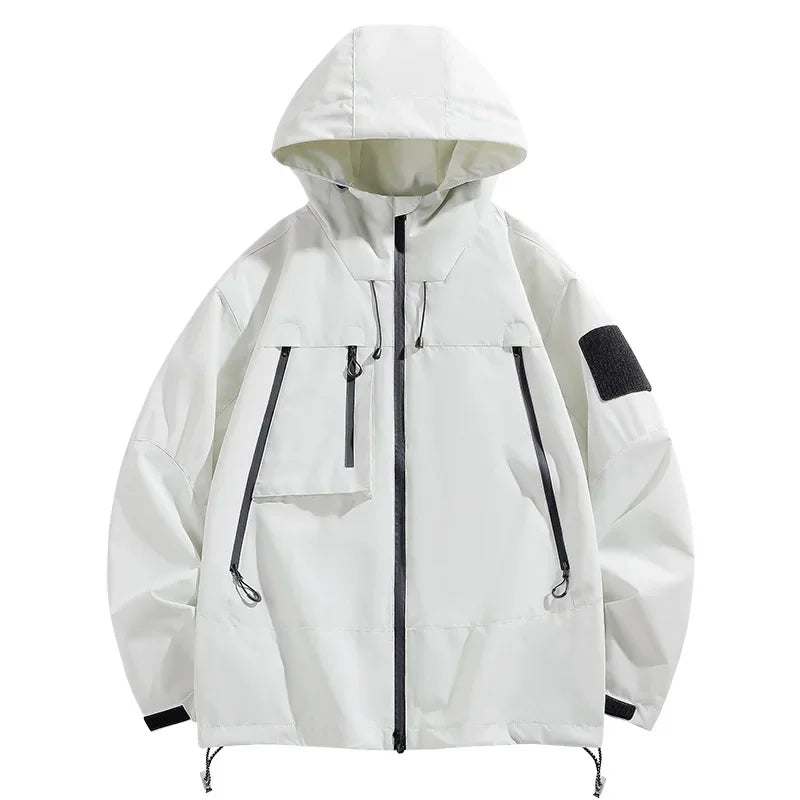 EU Size Korean Hiking Jackets Waterproof Coat Men Women Hooded Windbreaker Camping Fishing Cycling Fitness Camping Jackets