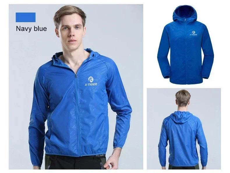X-TIGER Skin Hiking Jacket Men Women Waterproof Quick Dry Camping Windbreaker Trekking Fishing Rain Coat Outdoor Anti UV Clothes