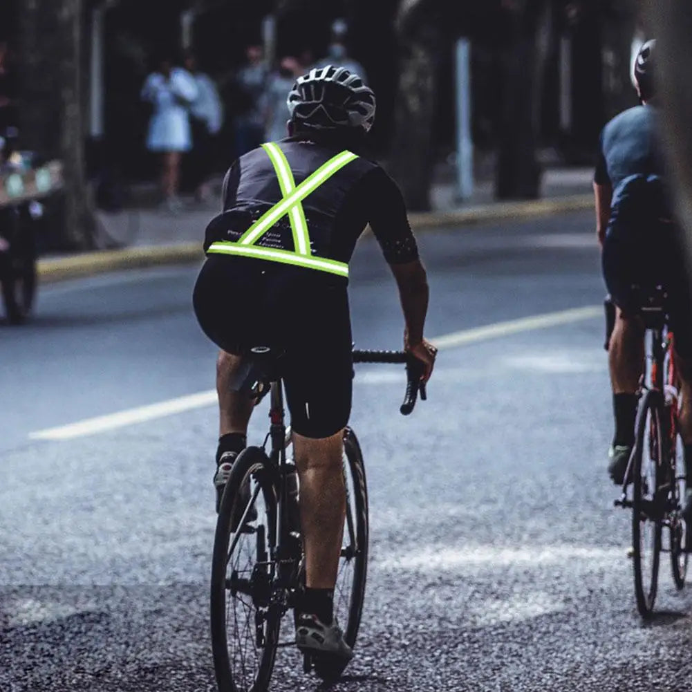Cycling Reflective Vest High Visibility Safe Jacket For Night Riding Running Jogging Cycling Motorcycle Outdoor Sports Waistcoat