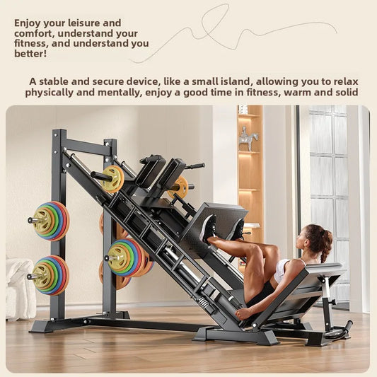Gym Fitness Equipment Inverted Reverse Pedal Machine 45 Degree Leg Press Hack Squat Combo