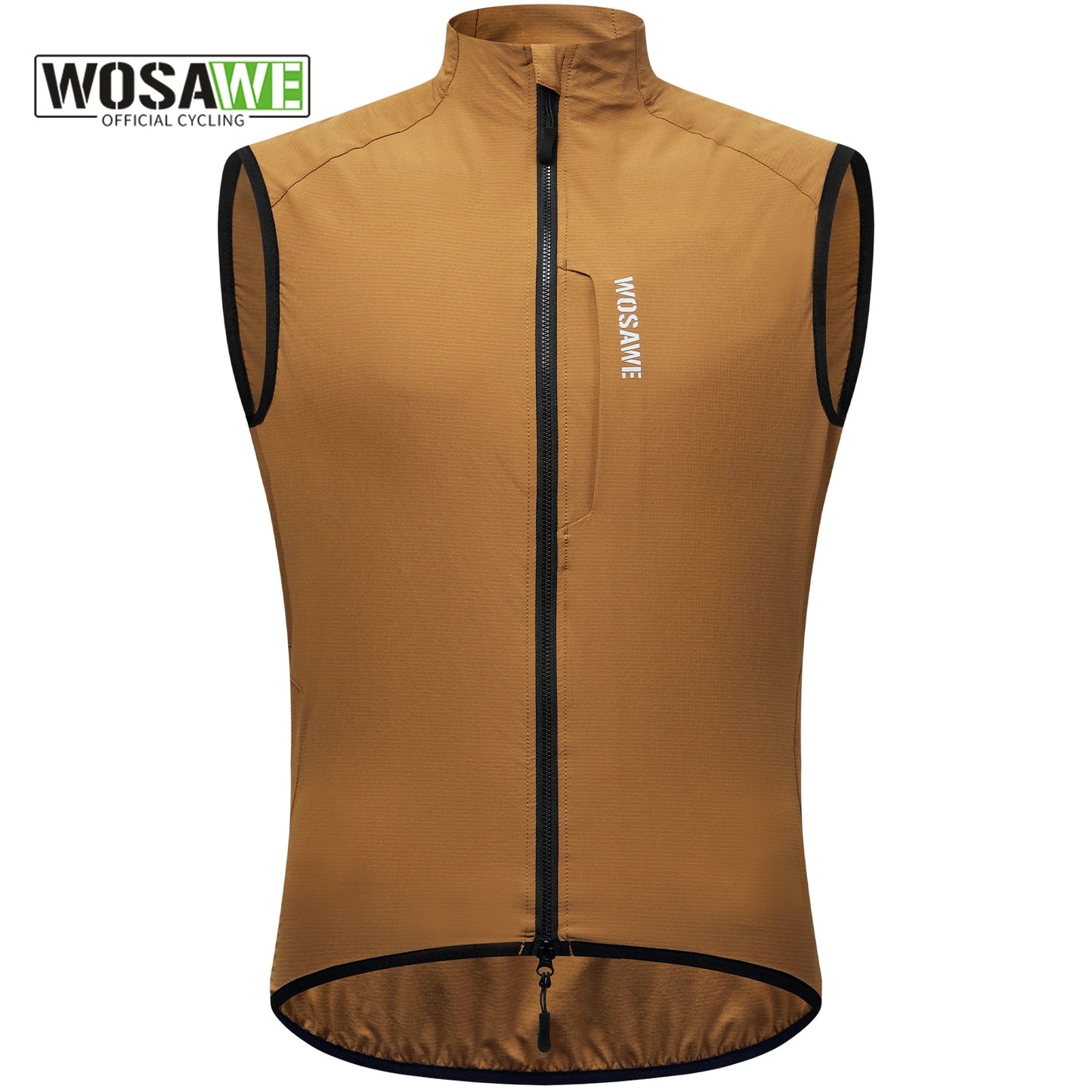 WOSAWE Lightweight Cycling Vest Men Women Reflective Windproof MTB Bike Windbreaker Mesh Back Running Gilet Wind Vest Jacket