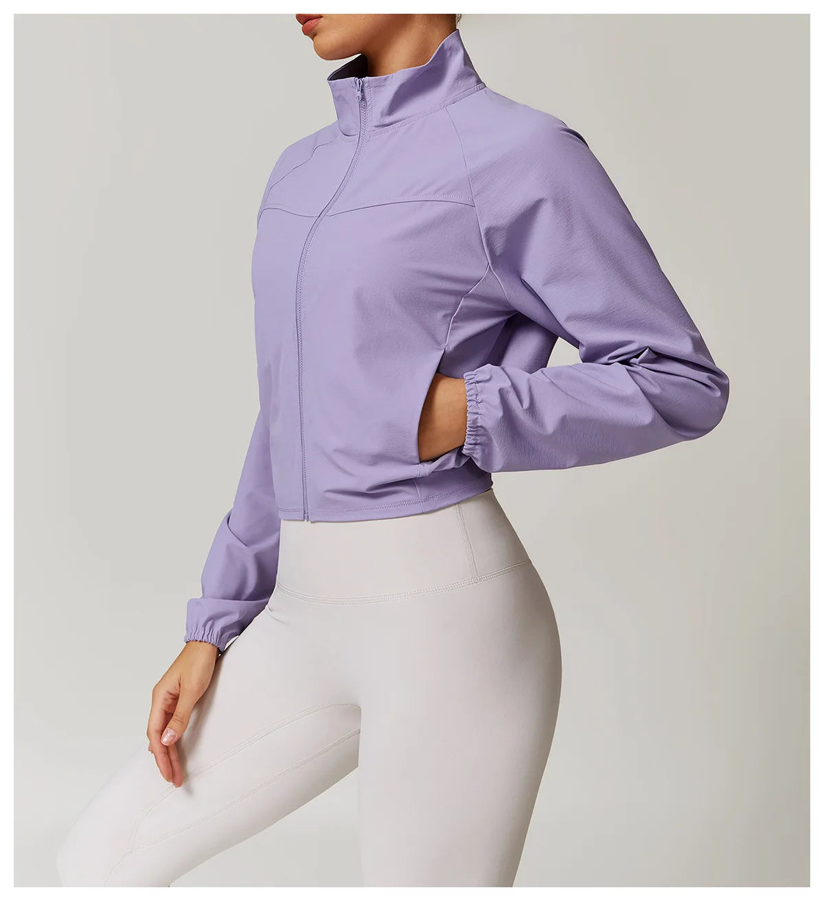 Women's Jacket Long Sleeved Outdoor Fitness Coat Yoga Crop Tops Gym Clothes Sports Tops Jacket Yoga Shirt Workout Sweatshirts