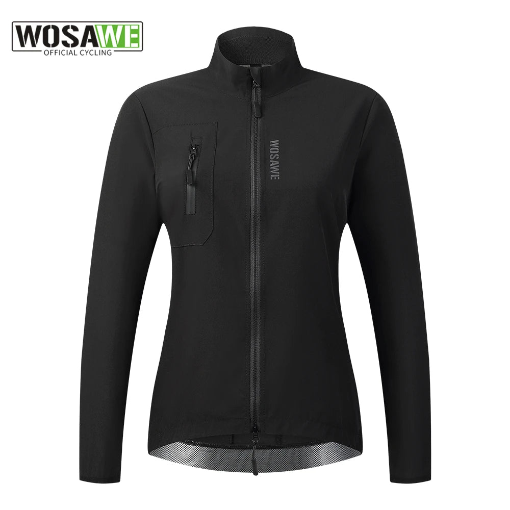 WOSAWE Cycling Jacket Women Windbreaker Vest Sleeveless Jackets Mountain Bike MTB Clothes Bicycle Jacket Windproof Ciclismo