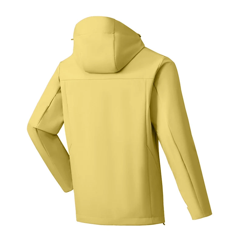 EUMERGX Men's Women's Waterproof Jacket Hiking Trekking Windbreaker Unisex Outdoor Sporty Rain Coat Windproof Climbing Clothes