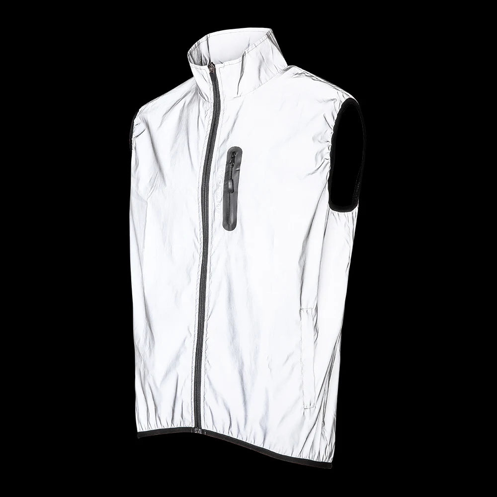 WOSAWE Autumn Winter Men Reflective Jacket Reflect Motorcycle Jacket Men /Women Waterproof Windbreaker Hoodies