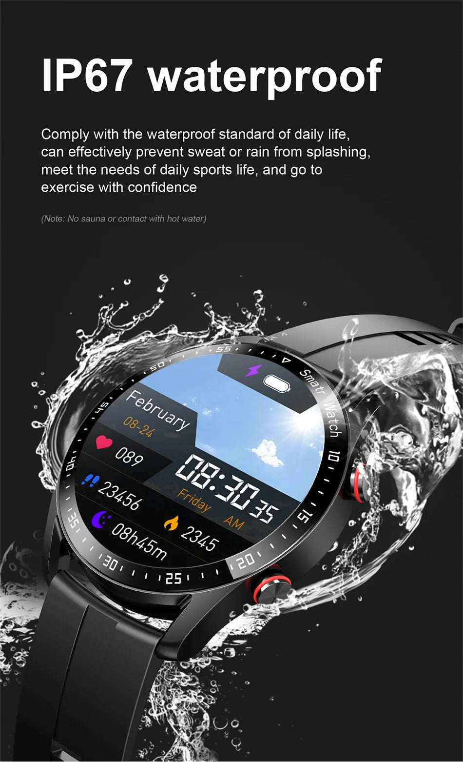 2025 New Voice Call Smart Watch Men GT Series 1.53 inch AMOLED Screen Sports Watch ECG+PPG Health Smartwatch For Android IOS