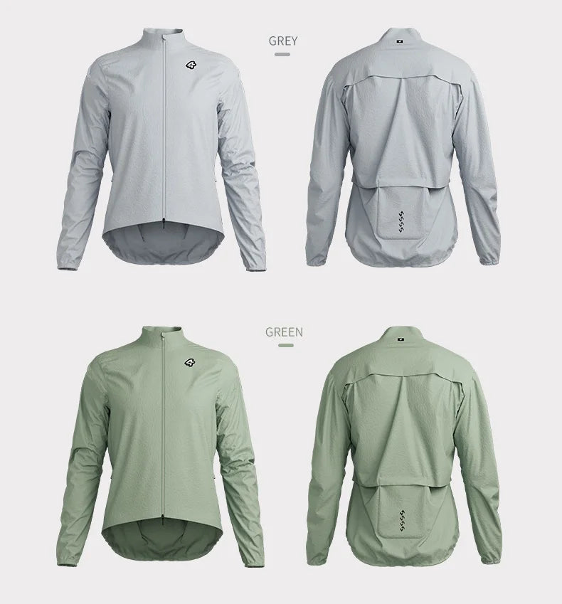 Lameda Men's Cycling Jacket Lightweight Men's Windbreaker Long Sleeved With 3 Pockets Bicycle Coat Clothes