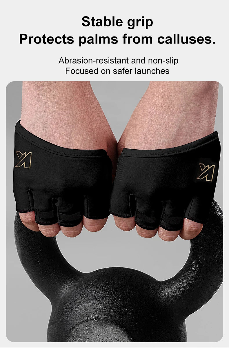 KUTOOK Men's And Women's Fitness Four Fingers Gloves Breathable Anti-slip Shock Absorption Yoga Dumbbell Cycling Sports Gloves