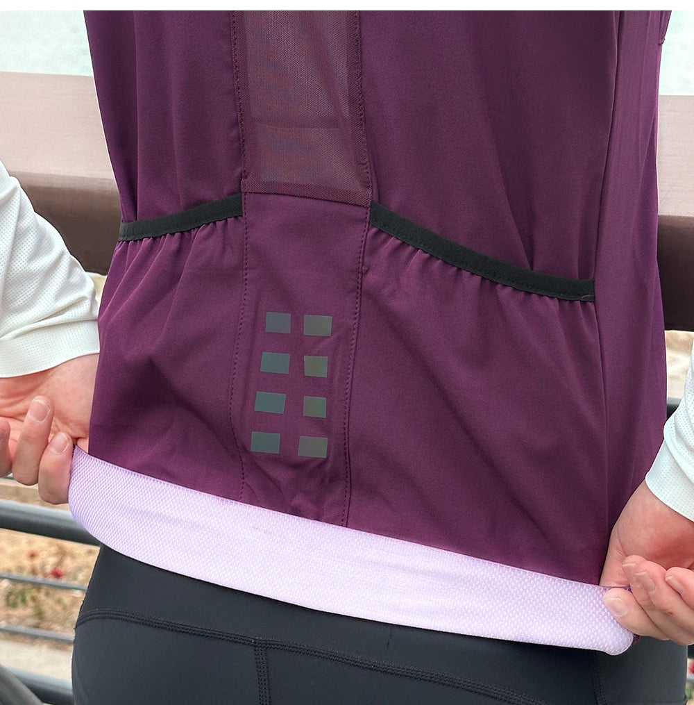 WOSAWE Cycling Jacket Women Windbreaker Vest Sleeveless Jackets Mountain Bike MTB Clothes Bicycle Jacket Windproof Ciclismo