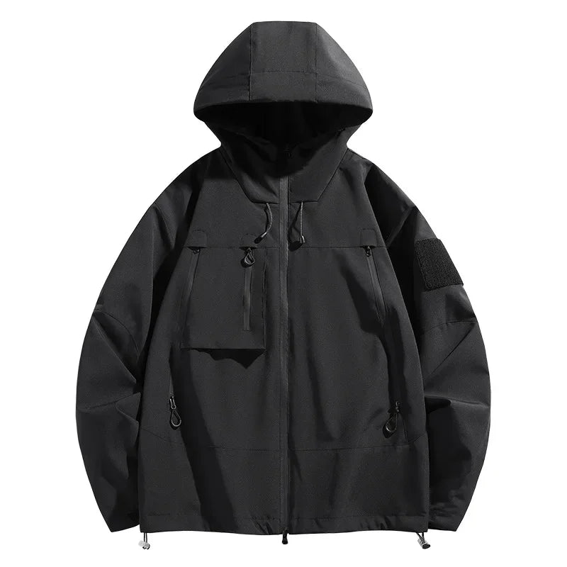 EU Size Korean Hiking Jackets Waterproof Coat Men Women Hooded Windbreaker Camping Fishing Cycling Fitness Camping Jackets