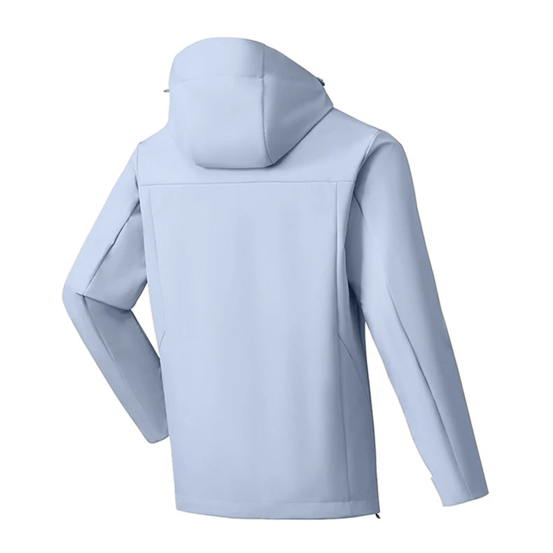 EUMERGX Men's Women's Waterproof Jacket Hiking Trekking Windbreaker Unisex Outdoor Sporty Rain Coat Windproof Climbing Clothes