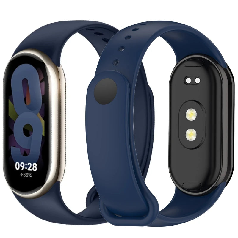 Soft Official Silicone Strap for Xiaomi Mi Band 10 Sports Smart Bracelet Wristband Mi Band 8 9 Replacement Band Accessories Belt