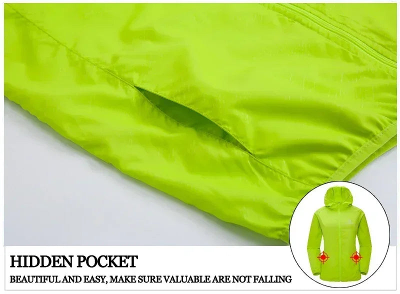 X-TIGER Skin Hiking Jacket Men Women Waterproof Quick Dry Camping Windbreaker Trekking Fishing Rain Coat Outdoor Anti UV Clothes