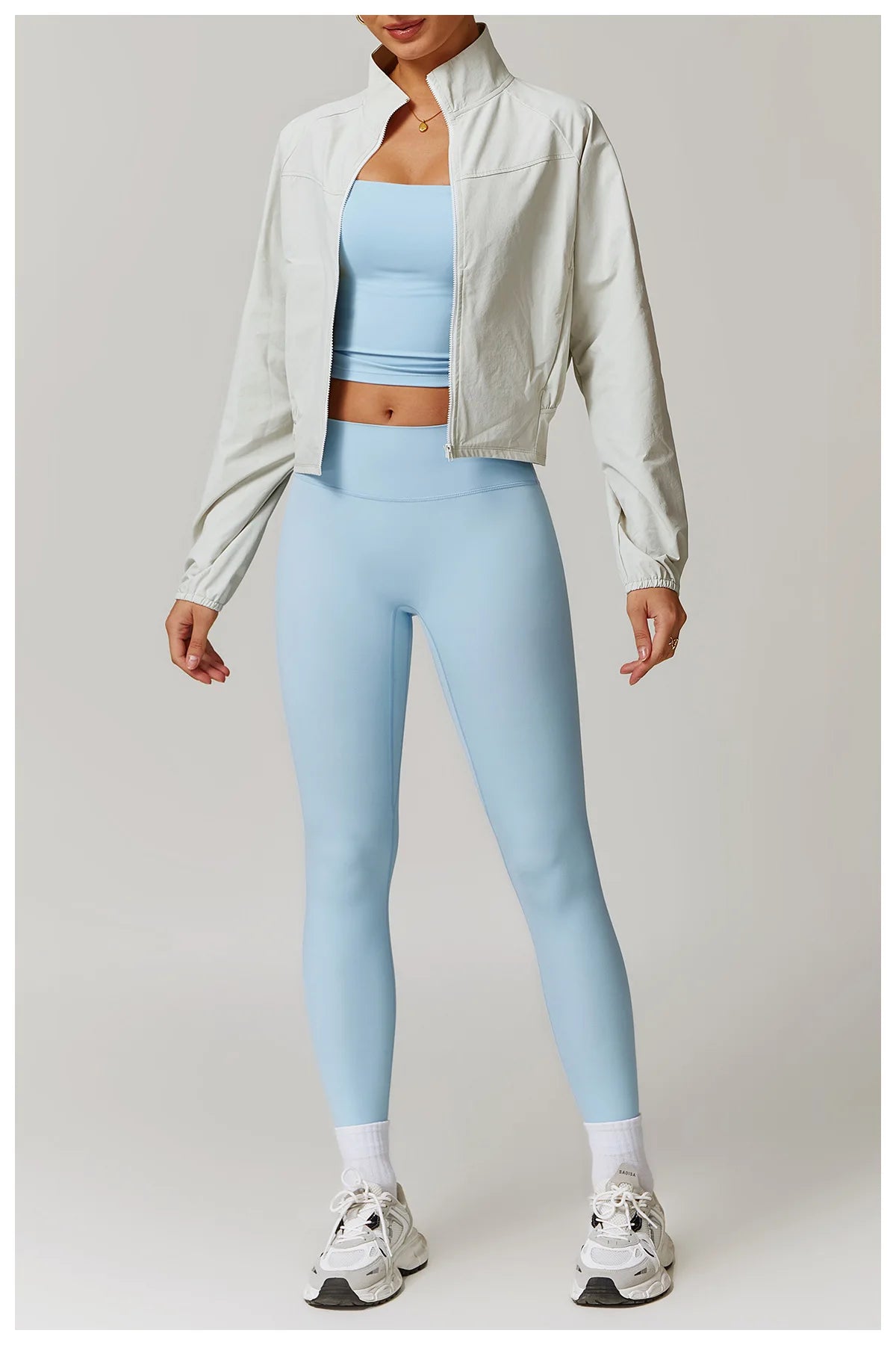 Women's Jacket Long Sleeved Outdoor Fitness Coat Yoga Crop Tops Gym Clothes Sports Tops Jacket Yoga Shirt Workout Sweatshirts