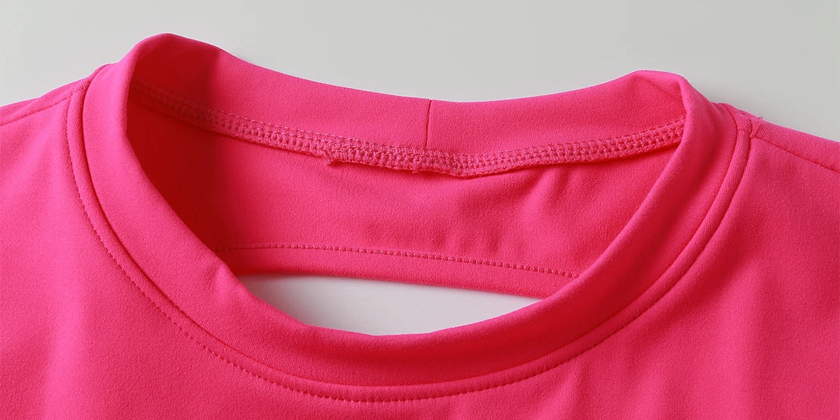 Hearuisavy Sports Shirts Workout Tops Fitness Activewear Female Quick-Dry Yoga Clothes Sport Crop Tops Backless Gym Top Women